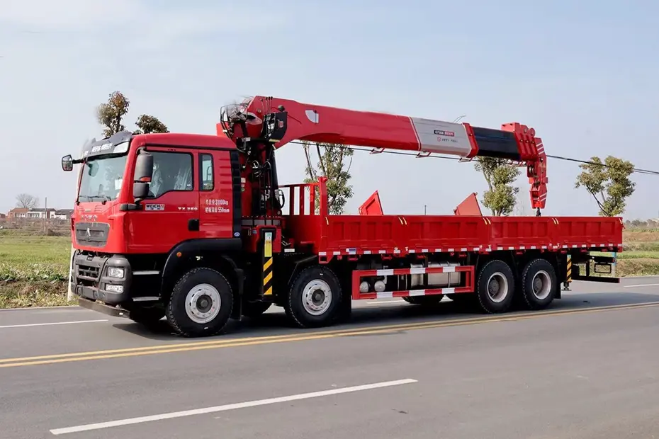 Howo TX 8×4 Mounted Crane Truck-1