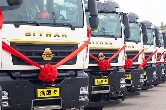 Sinotruk Sitrak Successfully Delivered 30 New Energy Construction Waste Transport Vehicles